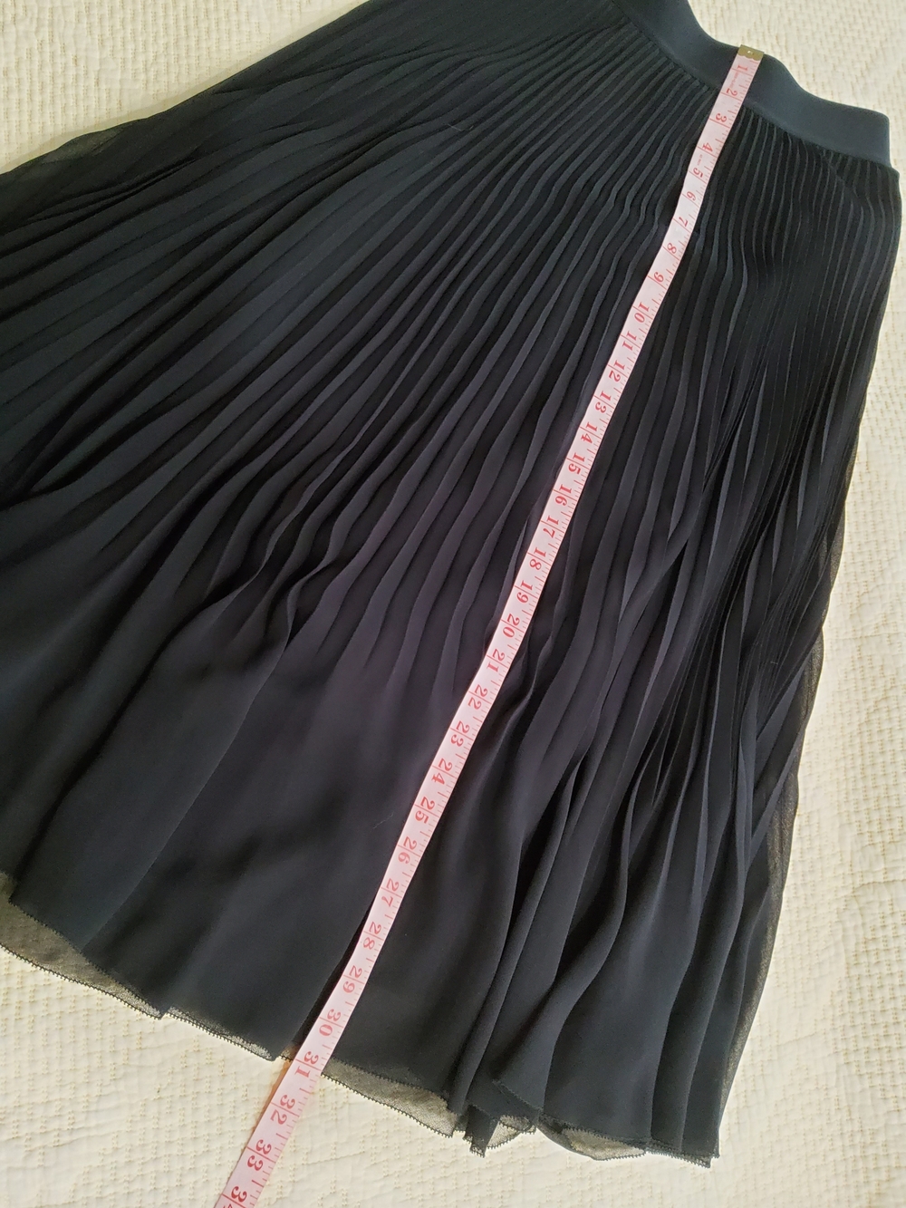 Wilfred Black Pleated Midi Skirt Size 4 - Picture 13 of 14